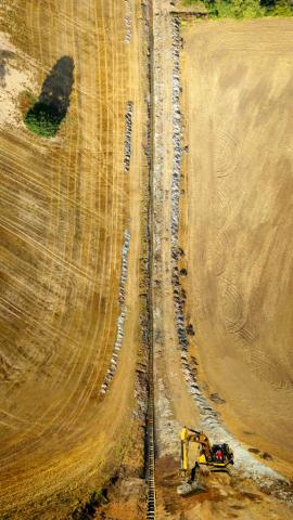 1st place, NUTRINFLOW: The digging of two-stage drainage ditch in Jelgava local municipality. NutrInflow - a project with innovative point of view to seemingly ordinary things! Photo: Aigars Ievinš.
