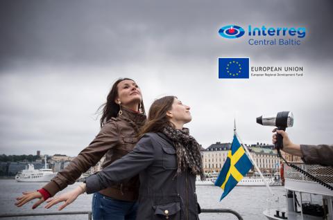 Fifth entry (Category 5): Our Estonian Contact Point Nino is enjoying a ‘fresh breeze’ with our Communication Officer Elisa, enabled symbolically by the Central Baltic programme.